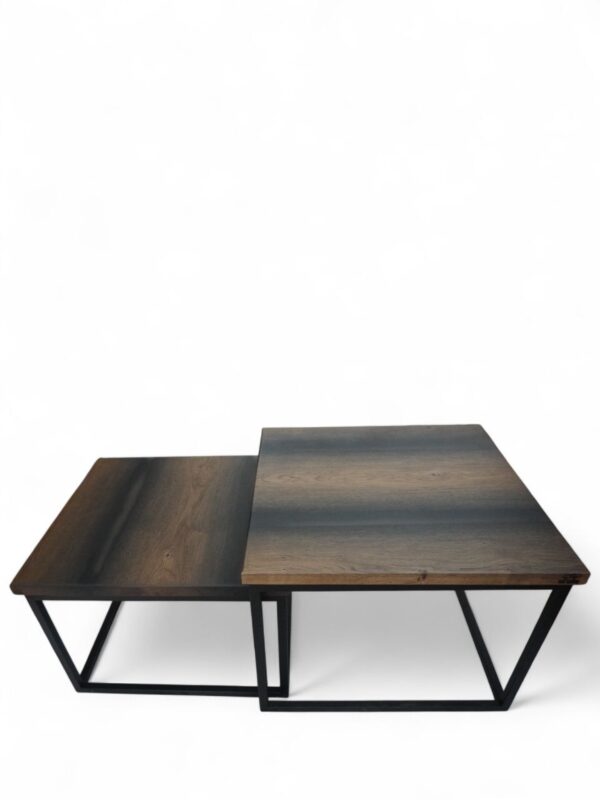 Komplet stolików kawowych Black Oak - obrazek 2