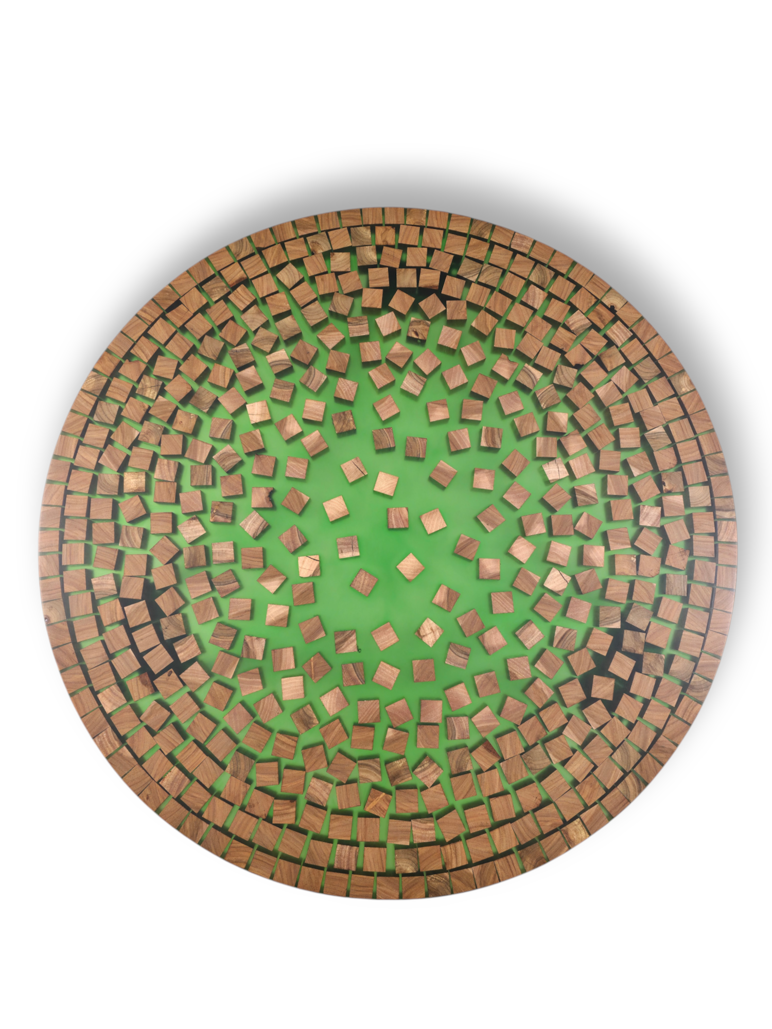 Stolik kawowy "Bricks" Zielony #3 - obrazek 3